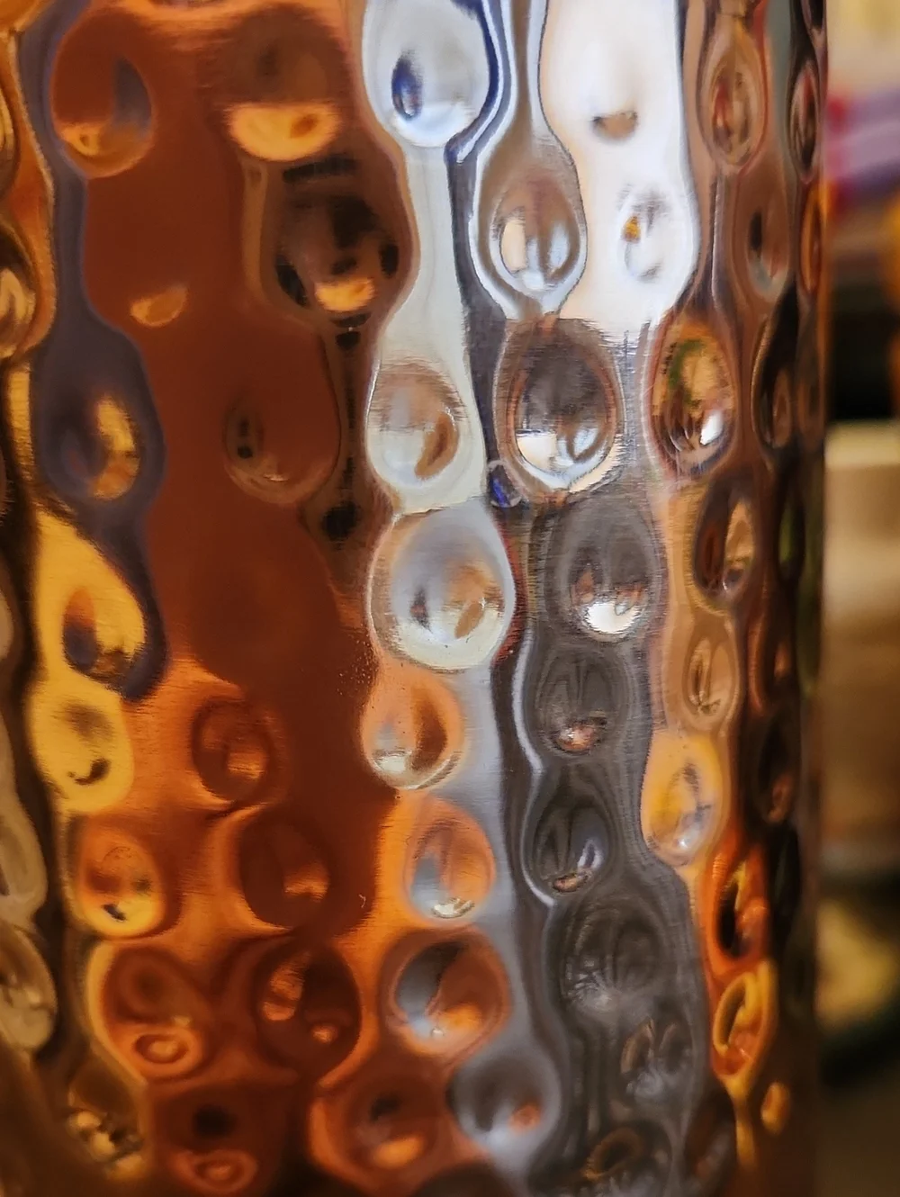 NEW Copper Hammered Water Bottle - Home Accents